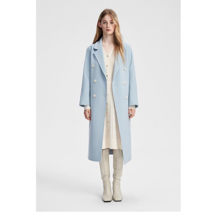 ELLASSAY歌力思秋冬气质轻奢百搭绵羊毛低调毛呢外套EWB354D00300