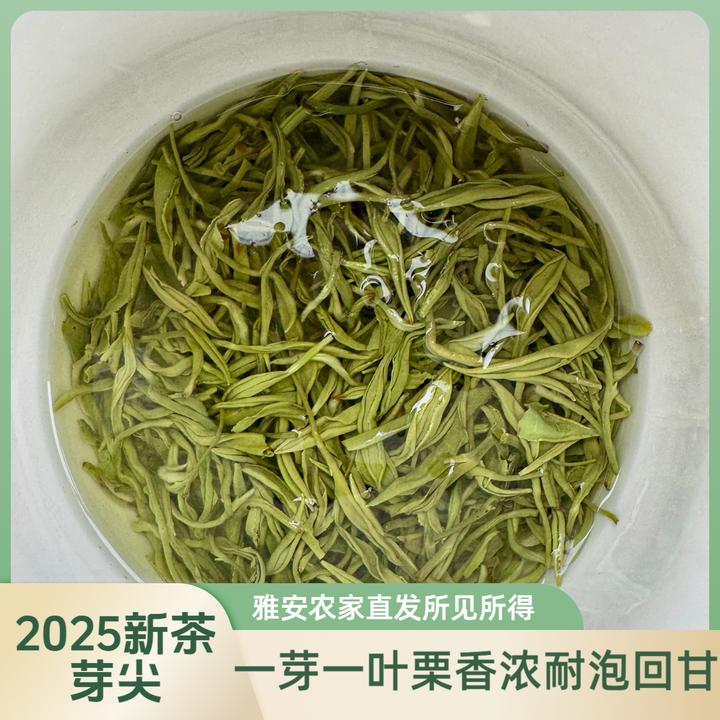 【芽尖】晚秋新茶65%芽碧螺春香浓耐泡回甘四川雅安农家蒙顶毛峰