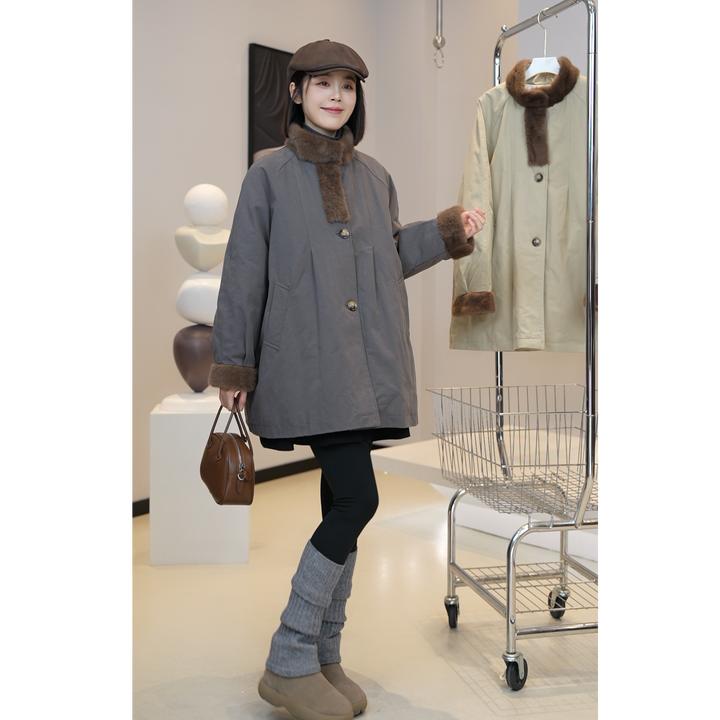 少量现货【芜阅】冬季新款中长款加厚保暖新国标90白鸭绒羽绒服E581