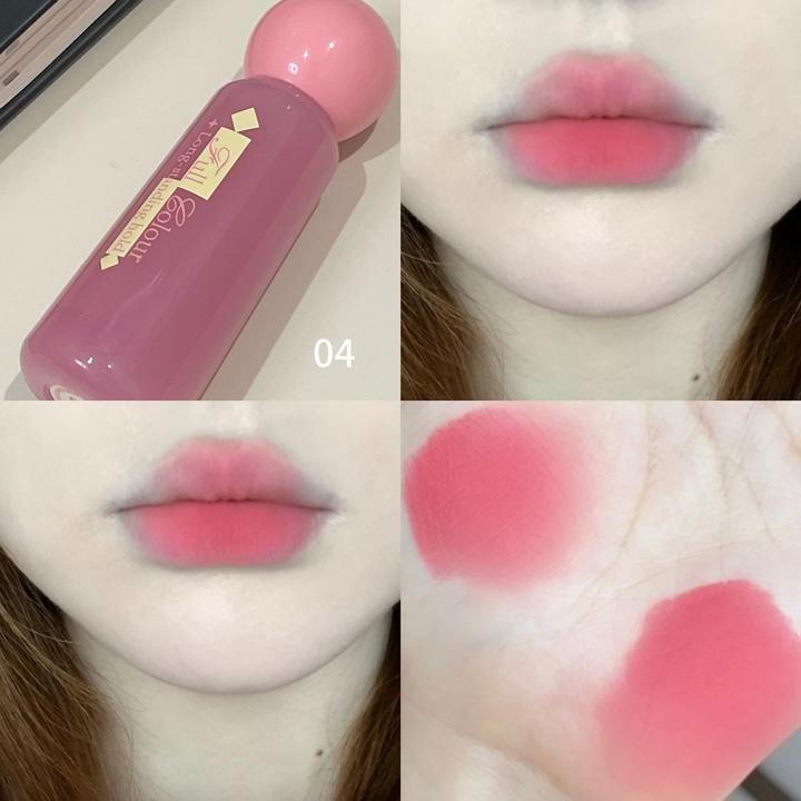 韩女郁金香粉雾面唇釉纯欲风黄黑皮显白日常百搭学生党韩女高平价