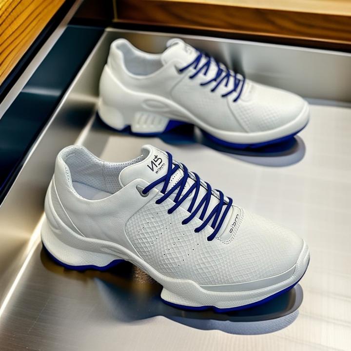 春夏低帮新款休闲鞋时尚百搭潮流上班男士户外透气轻底真皮运动鞋