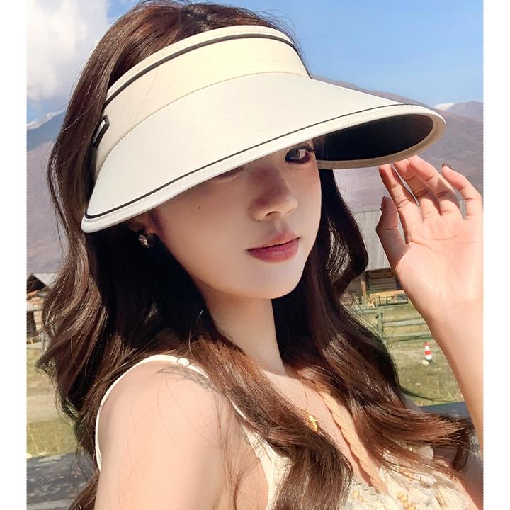 2025夏季新款遮阳帽防晒帽防紫外线高颜值女款帽子户外百搭大檐帽