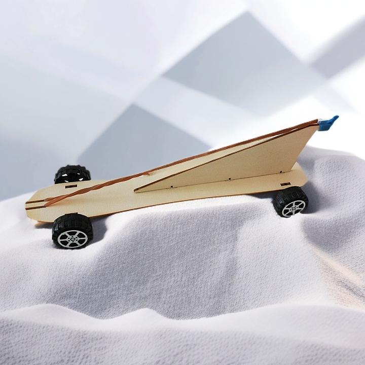 风力仿生兽黑科技小制作发明diy拼装怪玩具手工风能动力风动机械9