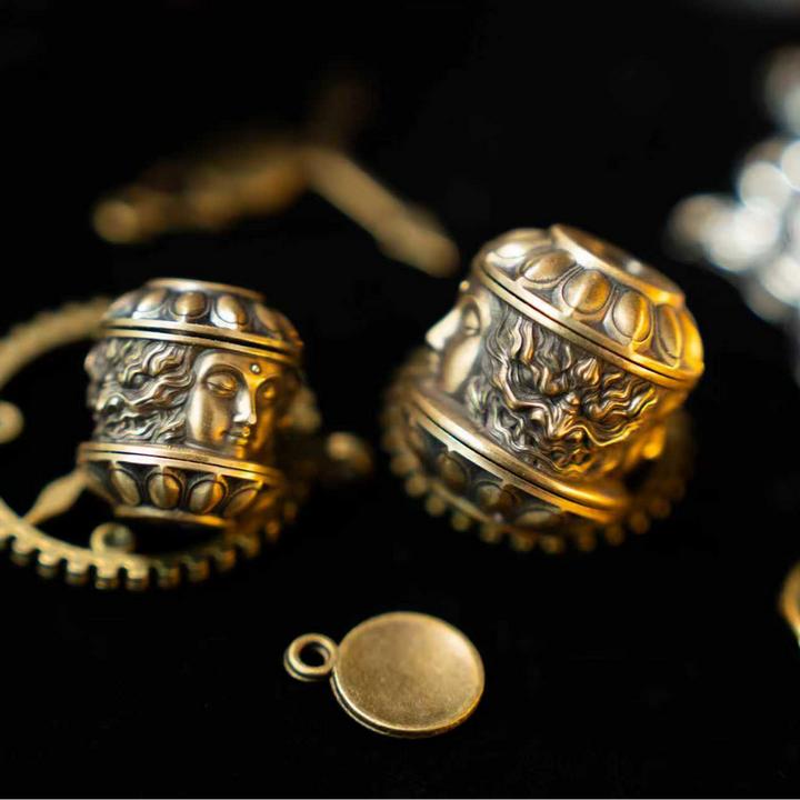 【梵人物】一念黄铜可旋转刀坠伞绳挂刀坠尾坠桌面摆件挂件EDC玩具