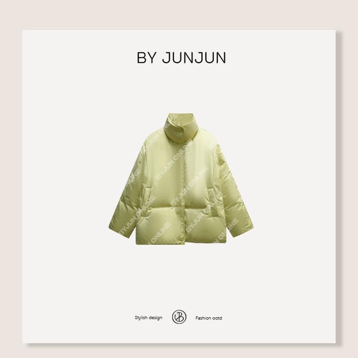 ByJunjun【奶黄包】定开面料白鸭绒保暖磁吸扣羽绒服