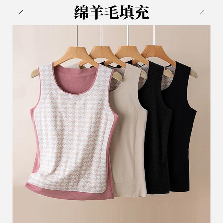 秋冬情侣款绵羊毛填充保暖马甲简约舒适内穿坎肩Z1859-M002/M005