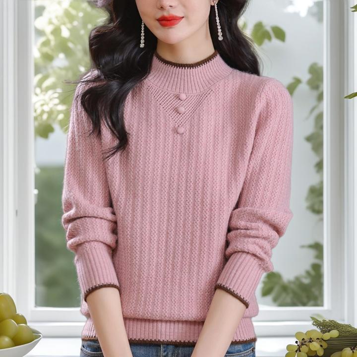 针织衫女2025新款爆款女士毛衣妈妈装洋气百搭羊毛衫女