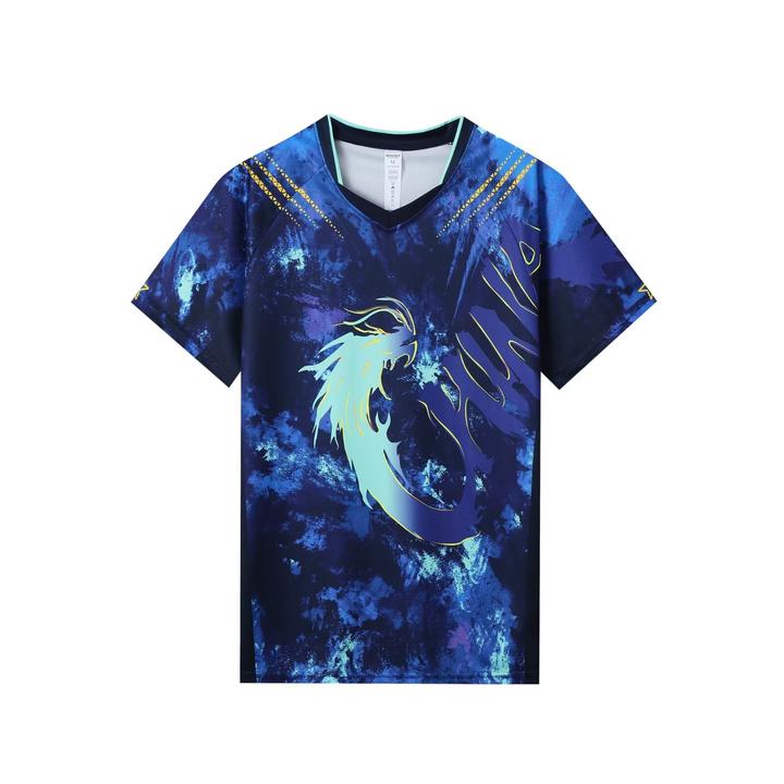 速干羽毛球服上衣乒乓球运动短袖短裤套装透气速干比赛服吸汗印字
