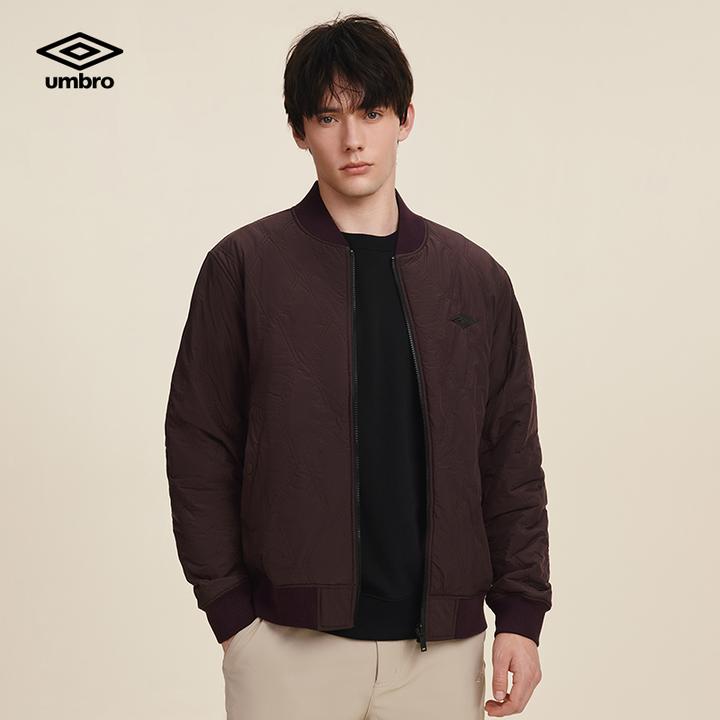 Umbro茵宝 25年新款复古时尚休闲运动棒球领薄棉服U2125450922