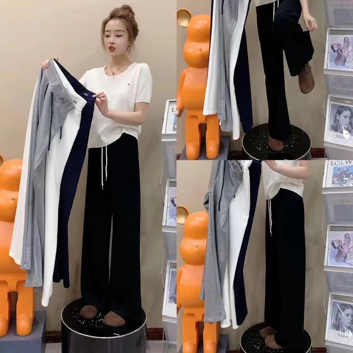 美式慵懒风松弛感卫裤女春秋冬季2025新款直筒阔腿休闲运动裤