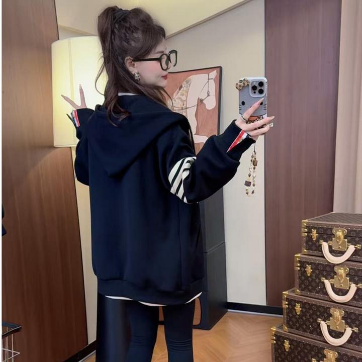 男女休闲运动卫衣外套春秋潮牌新款开衫拉链宽松连帽插肩