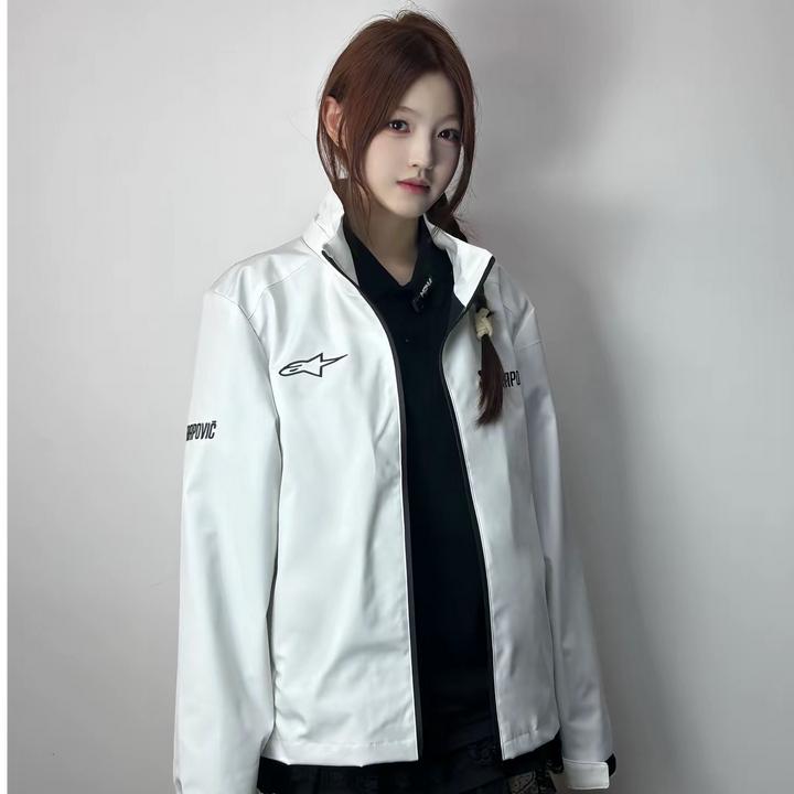 新款定制A星款天蝎联名男女摩托车骑行冲锋衣春秋防风长袖可拆帽