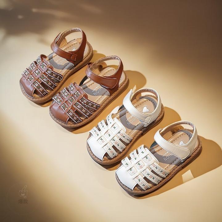 女童罗马凉鞋爆款夏季新款儿童公主鞋包头软底女宝沙滩爆款沙滩鞋