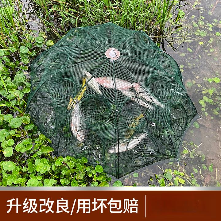 虾笼渔网鱼网捕鱼笼龙虾网笼抓鱼折叠捕虾工具手抛网泥鳅黄鳝笼子
