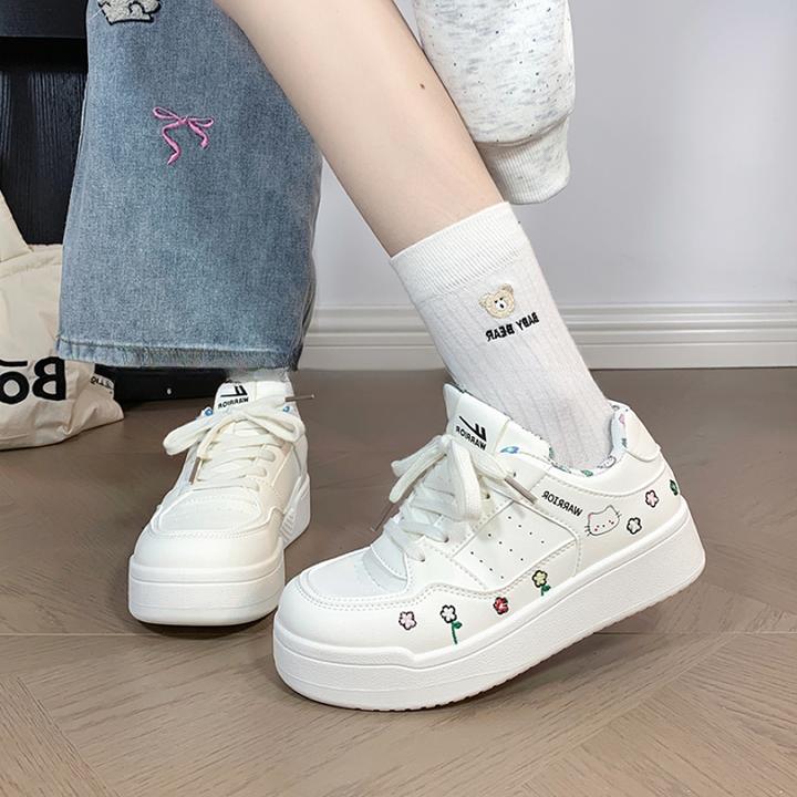 回力卡通猫咪印花春秋季2026新款女鞋爆款潮休闲运动鞋百搭板鞋子