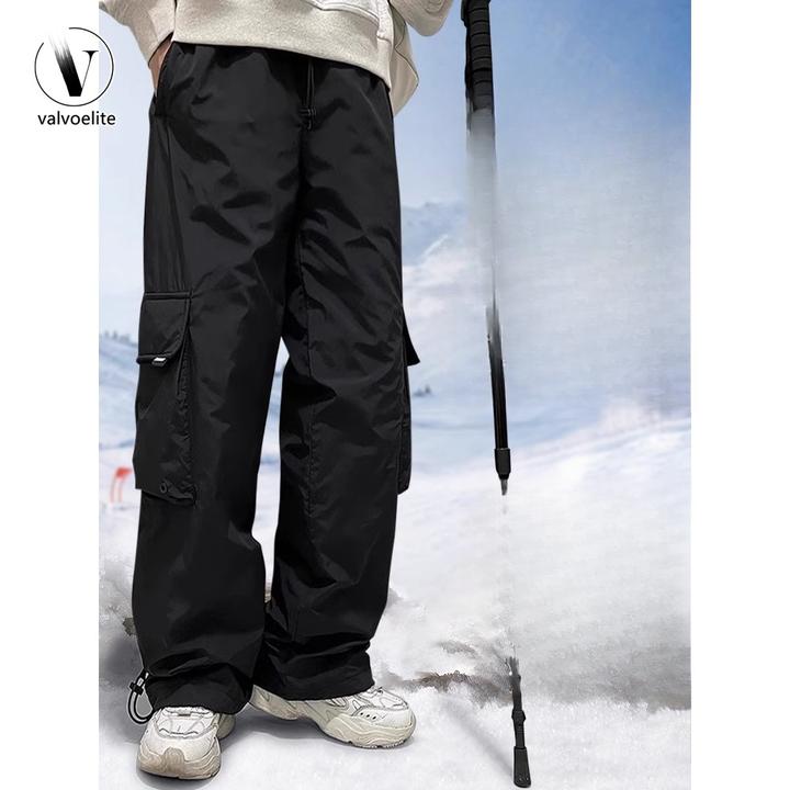 VALVOELITE羽绒冲锋裤男外穿棉裤冬季零下防风登山户外冬季防风