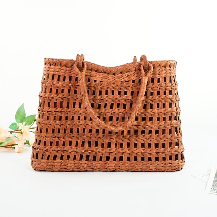 【藤职人非遗藤包】野生葡萄藤包·纯手工编织包·麻花编栅栏包