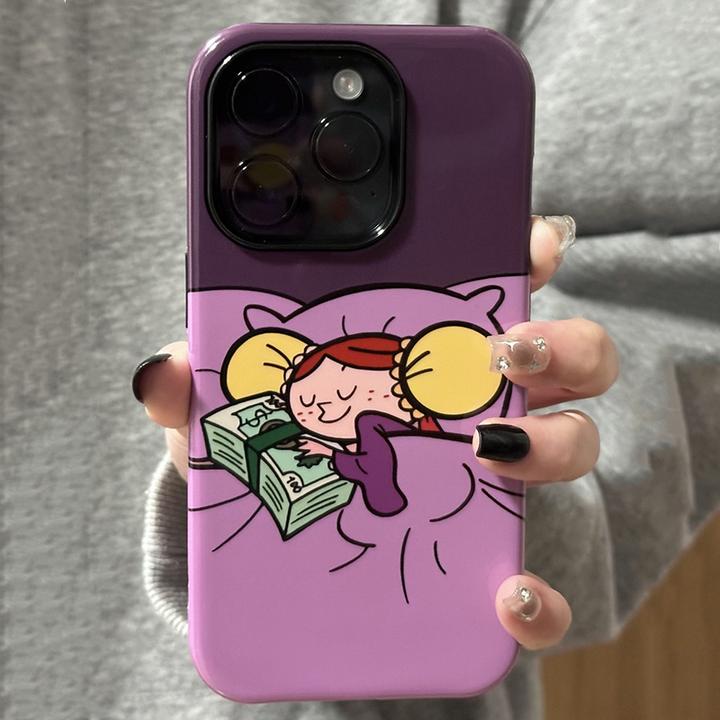 钱多多女孩适用苹果vivo华为oppo小米iPhone17菲林二合一手机壳