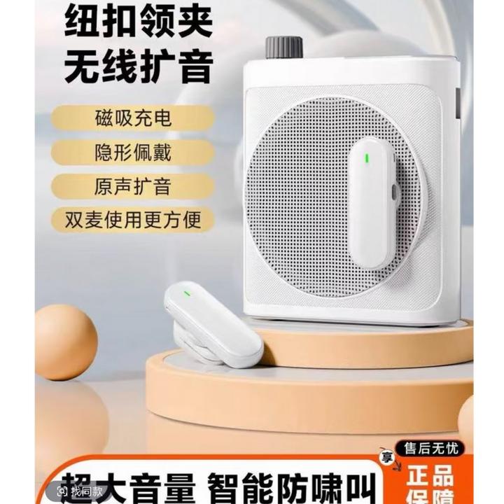磁吸无线领夹扩音器小蜜蜂麦克风便携蓝牙降噪多功能教师导游老师