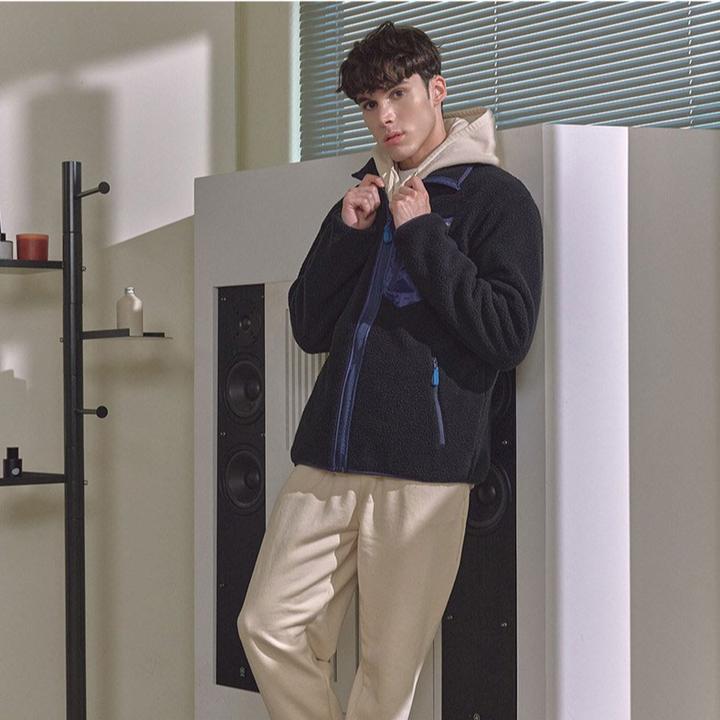 吉恩摇粒绒外套男士外套秋冬款户外运动休闲外套滑雪内搭男生序77