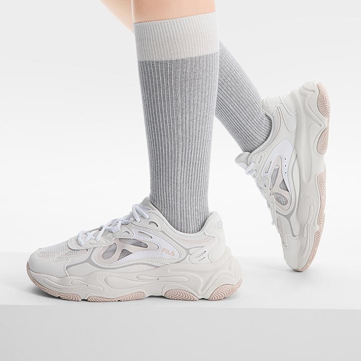 FILA斐乐官方情侣火星4代复古跑鞋2025夏季新款老爹鞋休闲运动鞋