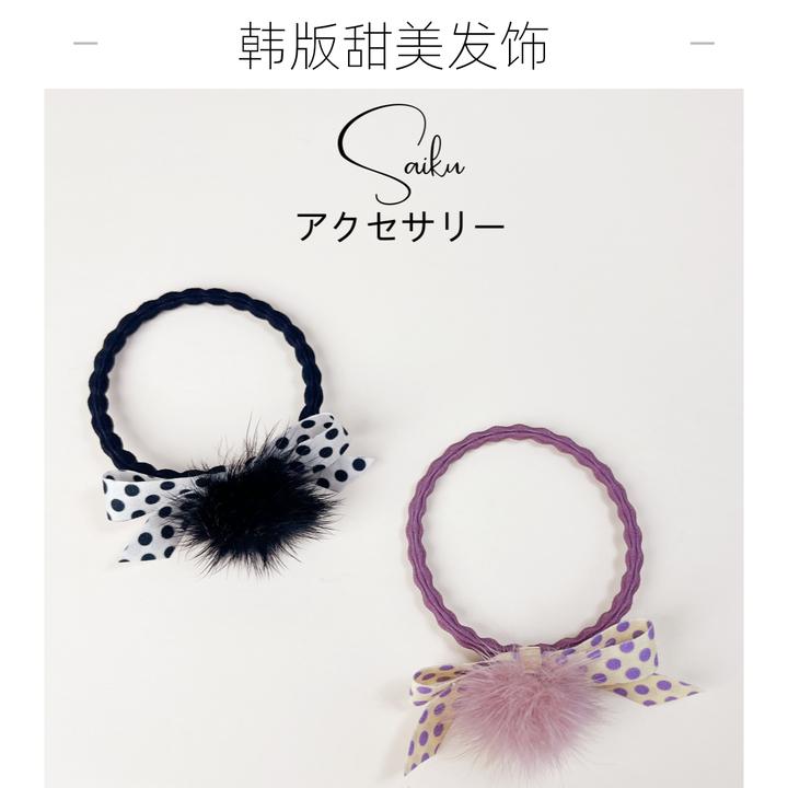 头绳原创设计发饰韩版甜美风发饰发绳发圈头花女手工日韩气质时尚