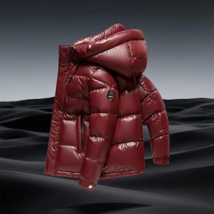 巴赛娜缇羽绒服男冬季新款加厚保暖面包服男士冬装防寒连帽外套潮