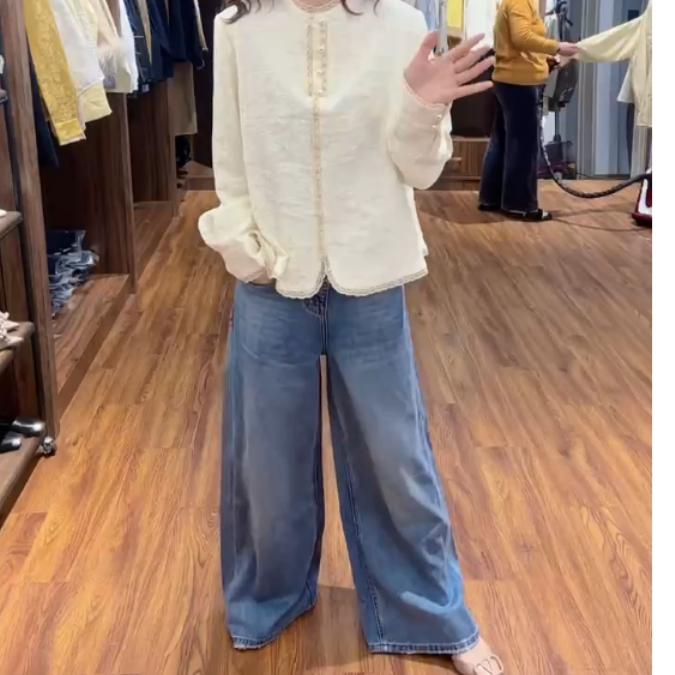 2025春季新款时尚女装网红气质爆款休闲上衣牛仔裤女仙85