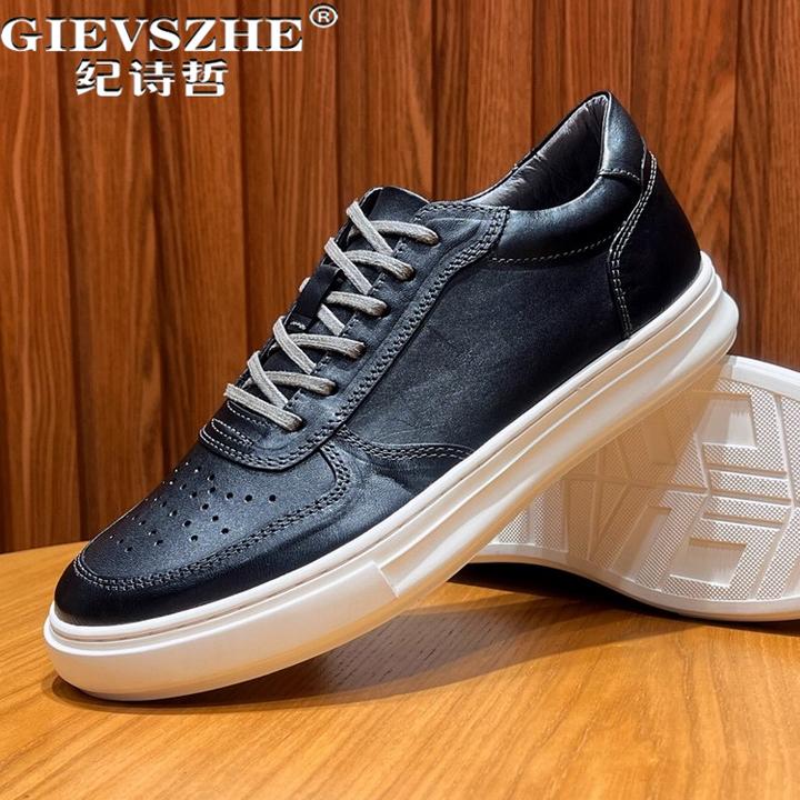 纪诗哲男鞋轻便透气百搭运动鞋子男款时尚厚底休闲鞋潮流舒适板鞋