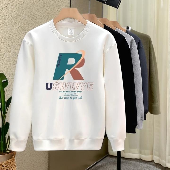 卫衣男款爆款2025新款痞帅美式慵懒风男装女春秋款冬天圆领衣服