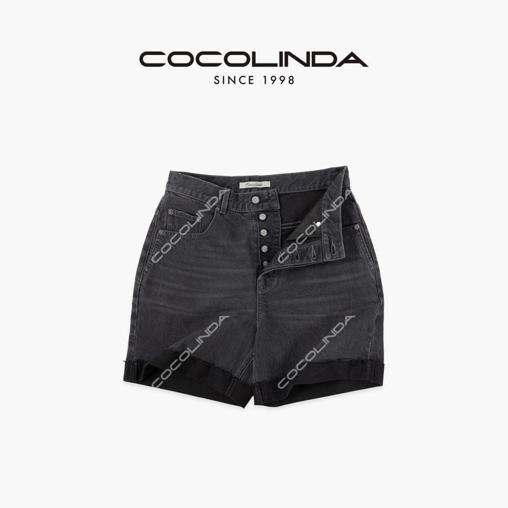 COCOLINDA | “经典复古”四季挽边短松弛感胯【毛边牛仔裤】 N5296