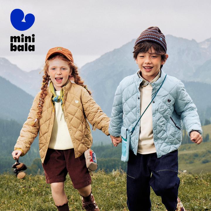 迷你巴拉男女童保暖棉服儿童换季降温便服秋轻薄外套