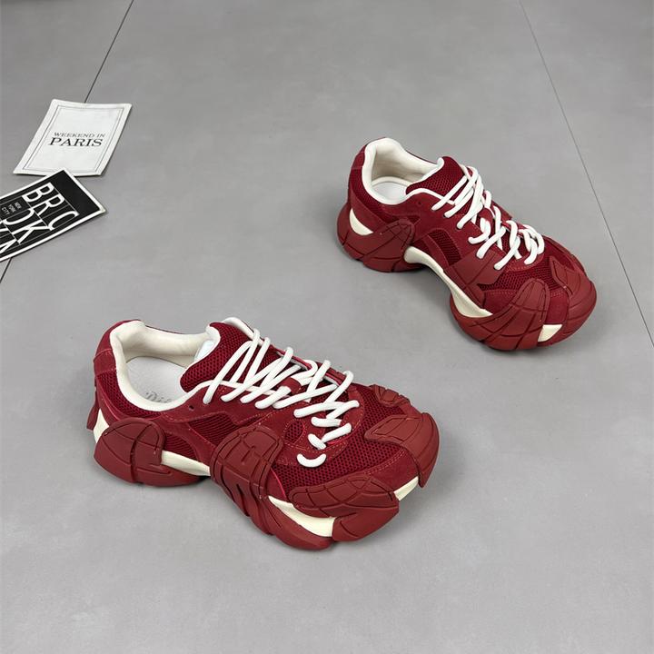 欧洲站个性八爪鱼老爹鞋女2025秋季新款潮网面厚底百搭休闲运动鞋