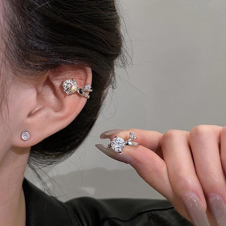 合金耳饰 小灯泡闪锆耳骨夹无耳洞耳夹独特绝美高级感轻奢耳饰女