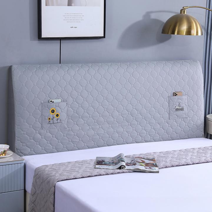 【桃皮绒床头罩】新款单双人床头罩通用薄款防尘耐磨透气靠背保护套