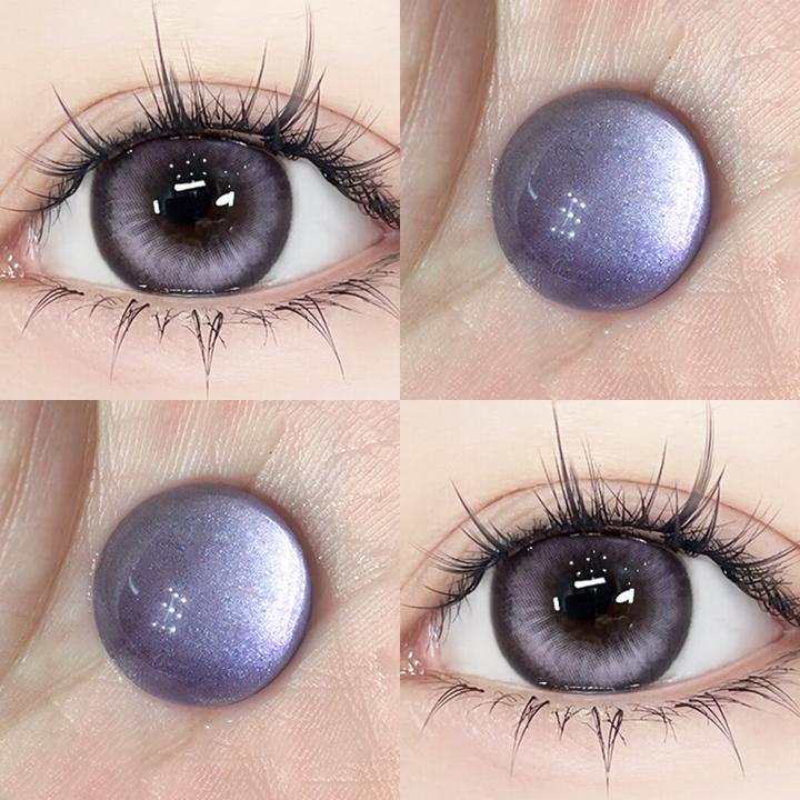 琪瞳气质温柔机械姬紫学生美瞳隐形眼镜半年抛2片装大直径不磨眼