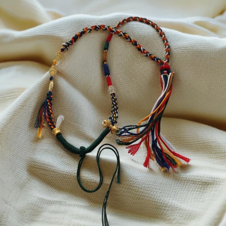 藏式纯手工编织唐卡玉佩吊坠专用绳子DIY平安扣吊坠挂绳项链绳D2