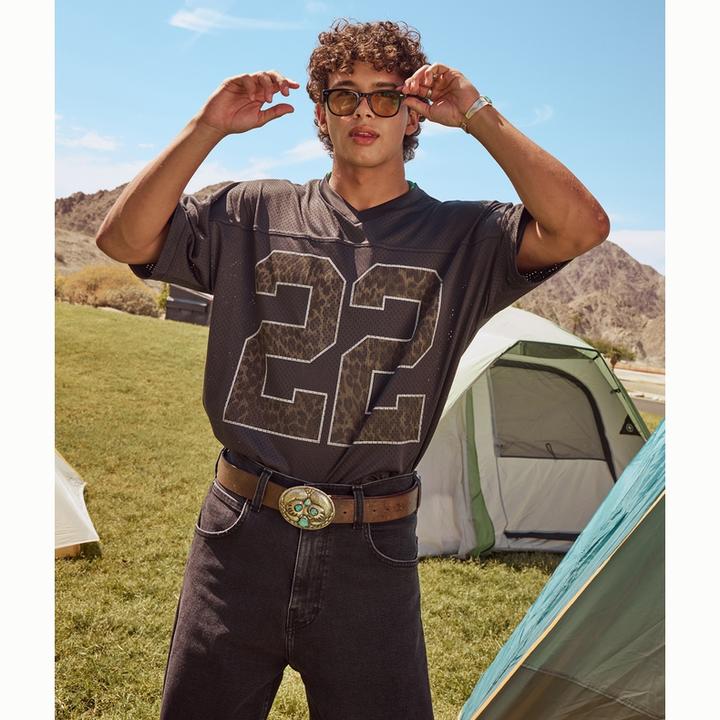 Hollister25秋美式情侣泽西风球衣短袖T恤男装女装323-5335