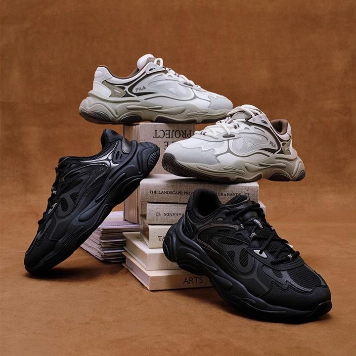 Fila/斐乐【火星4代】秋冬防滑保暖简约增高舒适运动情侣款老爹鞋