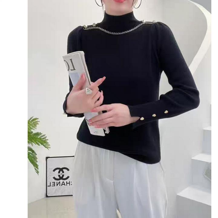 小香风针织打底衫