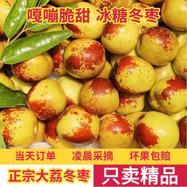 果北北【酥脆香甜】京东/顺丰正宗陕西大荔冰糖冬枣脆甜自然成熟
