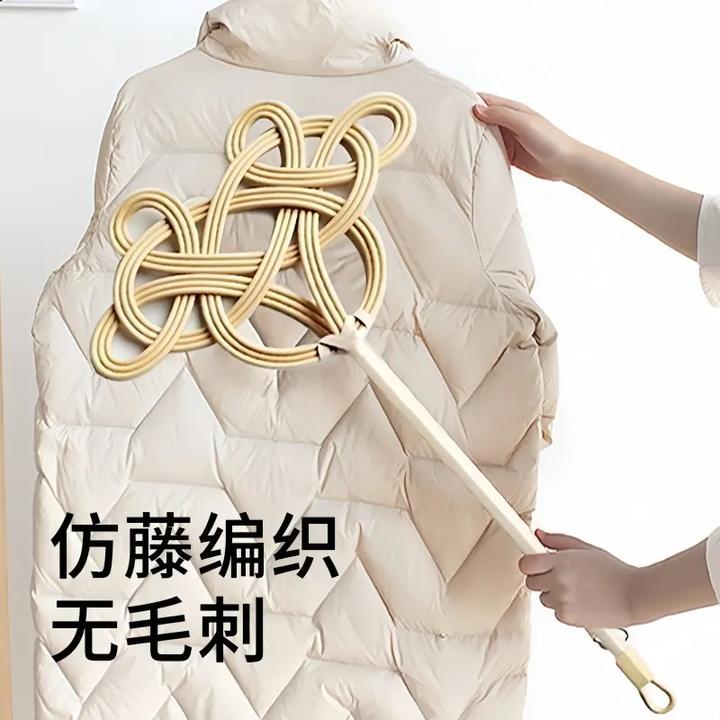 新款拍被子神器羽绒服蓬松拍打器真藤条编织棉被拍家用晒被子藤拍