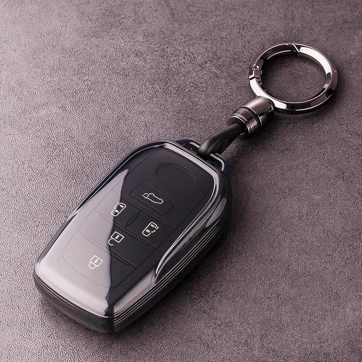 适用赛那钥匙包黑透明 格瑞维亚钥匙包专用塞纳钥匙壳 赛那钥匙套