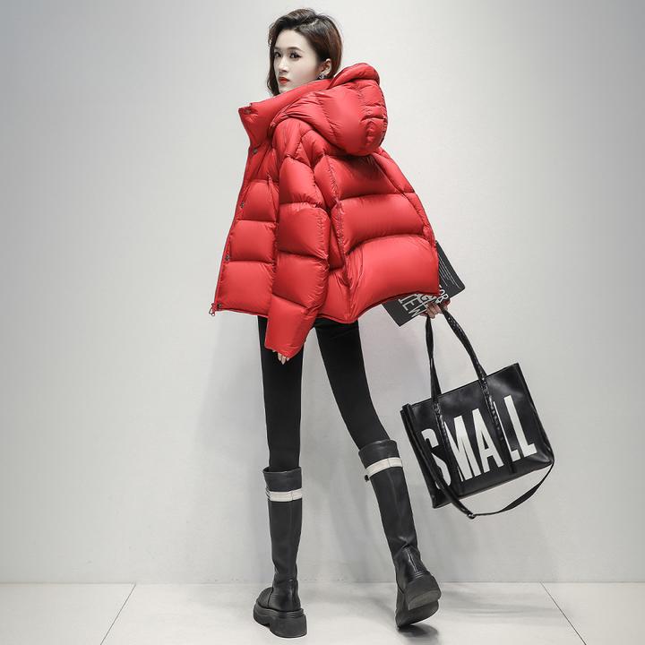 云朵泡芙鹅绒羽绒服女短款小个子2025冬季新款防寒超火爆款厚外套