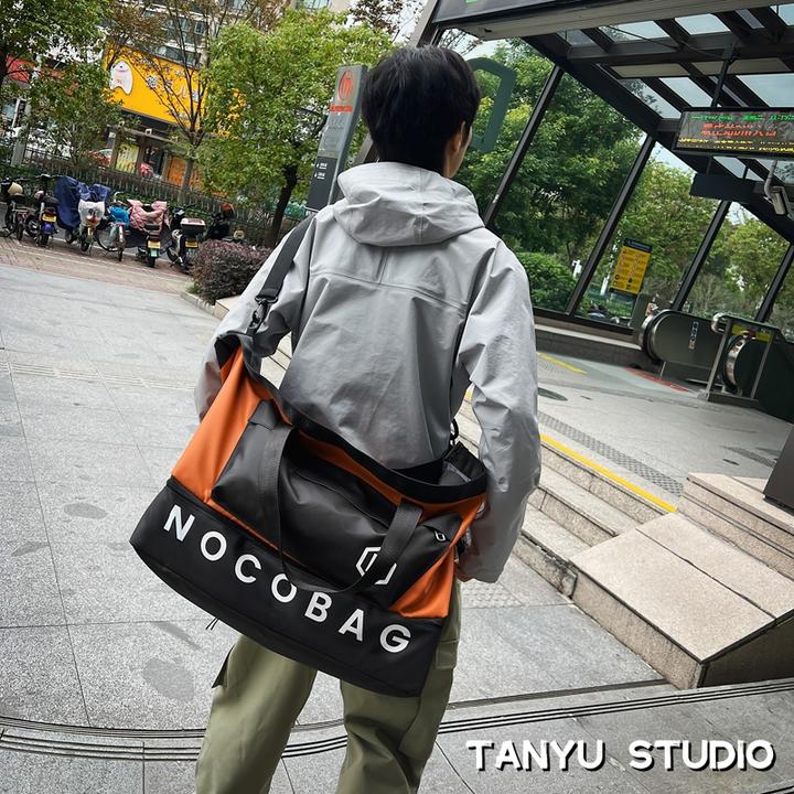 探屿健身包男大容量旅行包女多功能干湿分离手提包潮牌时尚行李袋