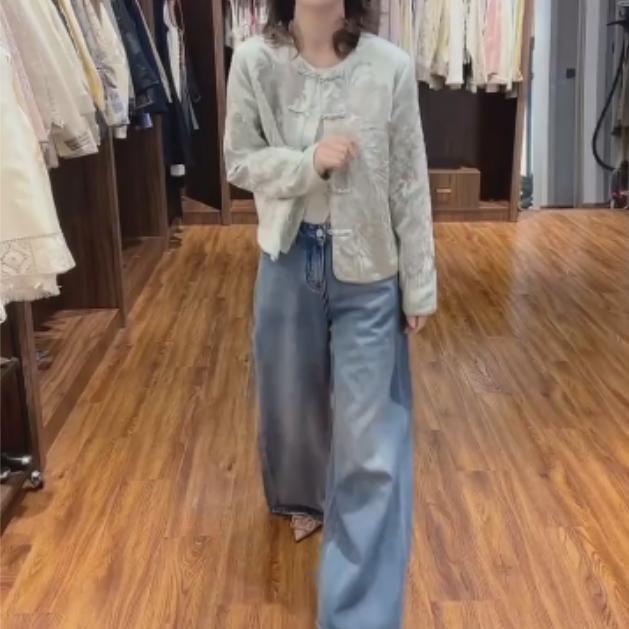 2025春季新款时尚女装网红气质爆款韩版国风印花外套裤子曦xx