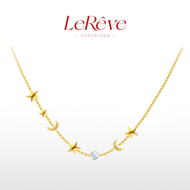 【LeReve满天星项链】镀k金月光星星锁骨链轻奢小众设计感