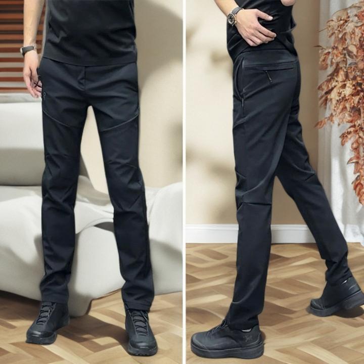 加绒户外男士秋冬款潮流登山工装裤厚款休闲裤防风冲锋裤百搭长裤