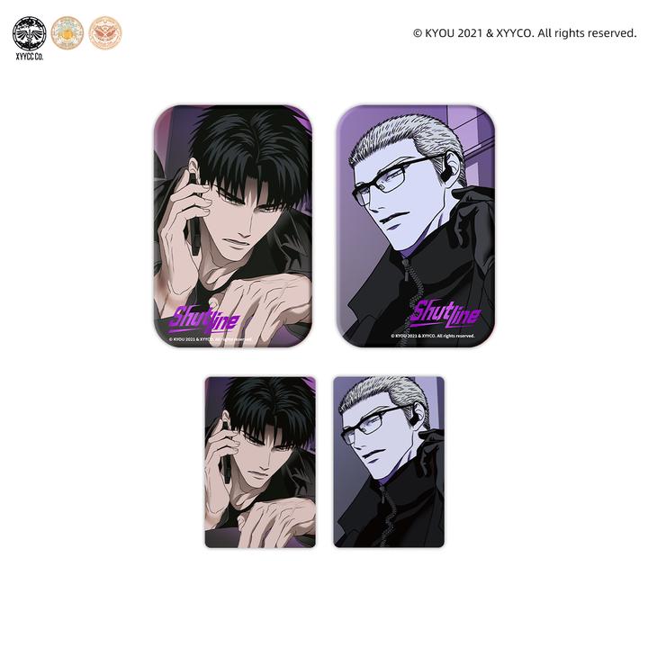 韩漫《Shutline》第1期系列周边 暗夜谜情特别行动 徽章色纸