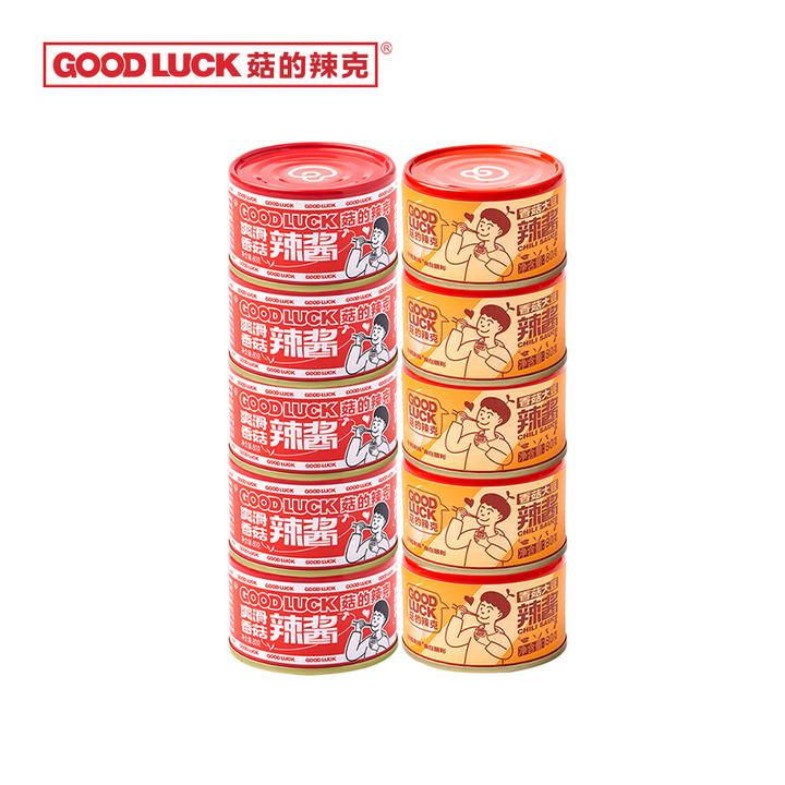 菇的辣克辣椒酱 香菇大豆辣酱5罐 爽滑香菇辣酱5罐拌饭拌面下饭酱